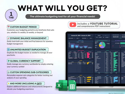 Paycheck Budget Planner for Google Sheets Budget Spreadsheet Excel Template Weekly Budget Biweekly